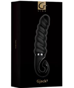 G-VIBE – G-JACK 2 – DILDO VIBRADOR NEGRO - intimamenities.com