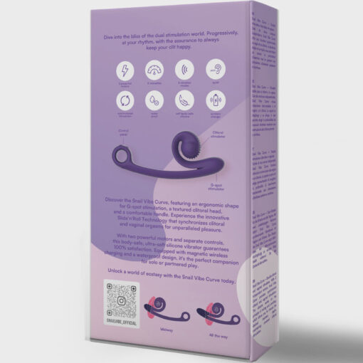 SNAIL VIBE – CURVE VIBRADOR MORADO - intimamenities.com