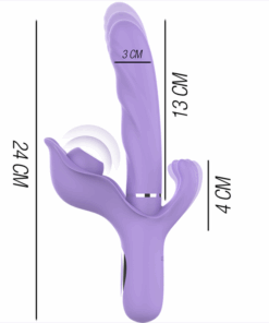INTENSE – BILLIE VIBRADOR MULTIFUNCIÓN RECARGABLE ONDAS ESTIMULADORAS CON PULSADOR MORADO - intimamenities.com