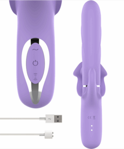 INTENSE – BILLIE VIBRADOR MULTIFUNCIÓN RECARGABLE ONDAS ESTIMULADORAS CON PULSADOR MORADO - intimamenities.com