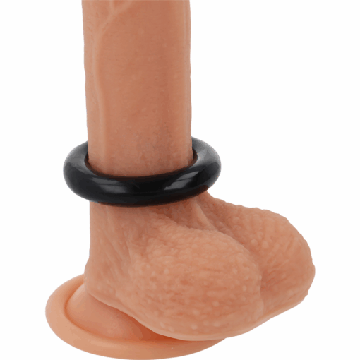 POWERING – SUPER FLEXIBLE Y RESISTENTE ANILLO PENE  4.5CM NEGRO - intimamenities.com