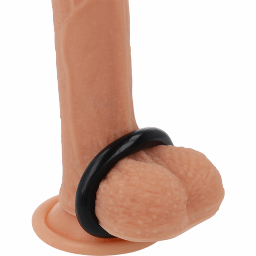 POWERING – SUPER FLEXIBLE Y RESISTENTE ANILLO PENE  4.5CM NEGRO - intimamenities.com
