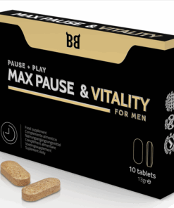 BLACK BULL – MAX PAUSE & VITALITY RETARDANTE PARA HOMBRE 10 CÁPSULAS - intimamenities.com