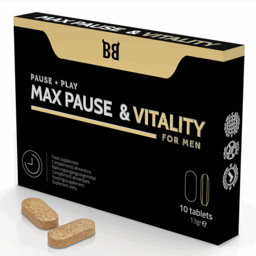 BLACK BULL – MAX PAUSE & VITALITY RETARDANTE PARA HOMBRE 10 CÁPSULAS - intimamenities.com