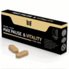 BLACK BULL – MAX PAUSE & VITALITY RETARDANTE PARA HOMBRE 4 CÁPSULAS - intimamenities.com