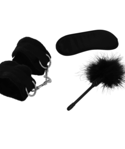 INTENSE – FETISH SET ERÓTICO 2 CON ESPOSAS, ANTIFAZ Y PLUMERO - intimamenities.com