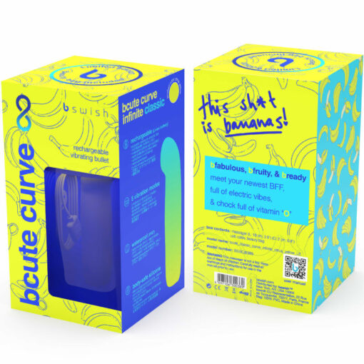 B SWISH – BCUTE CURVE INFINITE CLASSIC EDICION LIMITADA VIBRADOR RECARGABLE SILICONA AMARILLO - intimamenities.com