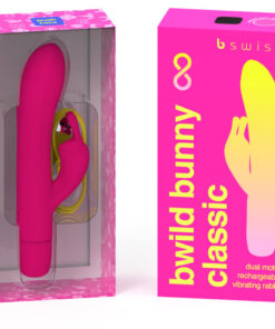 B SWISH – BWILD BUNNY INFINITE CLASSIC VIBRADOR RECARGABLE SILICONA ROSA - intimamenities.com