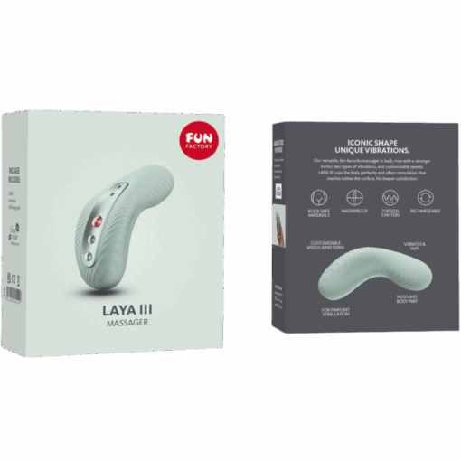 FUN FACTORY – LAYA III VIBRADOR LAY-ON CLITORIS RECARGABLE VERDE - intimamenities.com