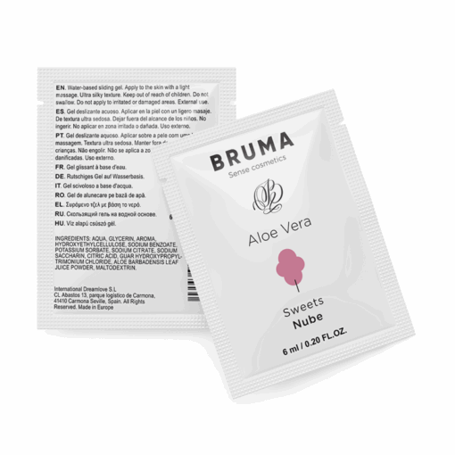 BRUMA – 6 ML GEL DESLIZANTE CON ALOE VERA SABOR A NUBE - intimamenities.com