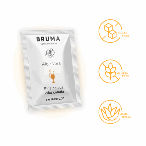 BRUMA – 6 ML GEL DESLIZANTE CON ALOE VERA SABOR A PIÑA COLADA - intimamenities.com