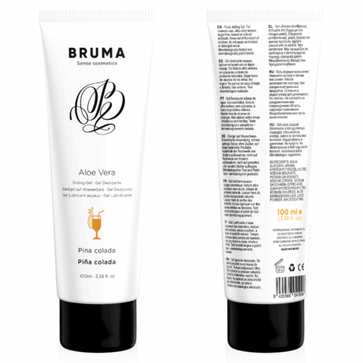 BRUMA – GEL DESLIZANTE CON ALOE VERA SABOR A PIÑA COLADA 100 ML - intimamenities.com
