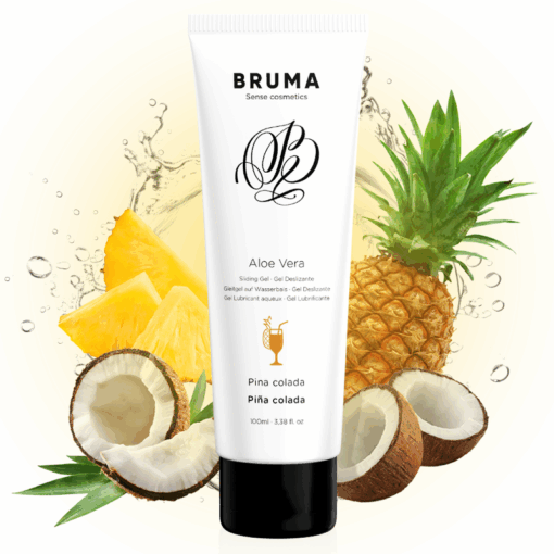 BRUMA – GEL DESLIZANTE CON ALOE VERA SABOR A PIÑA COLADA 100 ML - intimamenities.com
