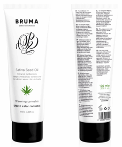 BRUMA – GEL DESLIZANTE CON ACEITE DE SEMILLA EFECTO CALOR SABOR CANNABIS 100 ML - intimamenities.com