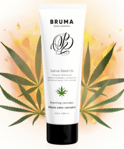 BRUMA – GEL DESLIZANTE CON ACEITE DE SEMILLA EFECTO CALOR SABOR CANNABIS 100 ML - intimamenities.com