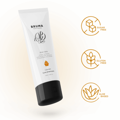 BRUMA – GEL DESLIZANTE CON ALOE VERA SABOR A TARTA AMERICANA 100 ML - intimamenities.com