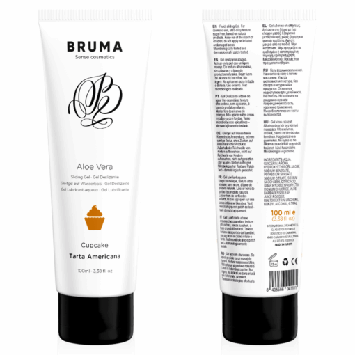 BRUMA – GEL DESLIZANTE CON ALOE VERA SABOR A TARTA AMERICANA 100 ML - intimamenities.com