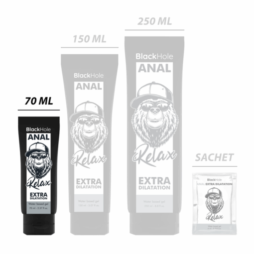 BLACK HOLE – GEL BASE AGUA DILATACIÓN ANAL 70 ML - intimamenities.com