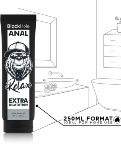 BLACK HOLE – GEL BASE AGUA DILATACIÓN ANAL 250 ML - intimamenities.com