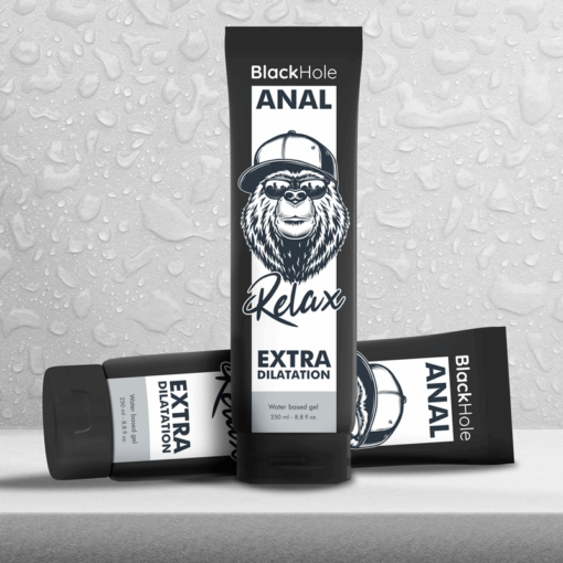 BLACK HOLE – GEL BASE AGUA DILATACIÓN ANAL 250 ML - intimamenities.com