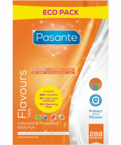 PASANTE – PRESERVATIVO ECO PACK SABORES BOLSA 288 UNIDADES - intimamenities.com