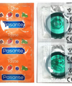 PASANTE – PRESERVATIVO SABOR MENTA BOLSA 144 UNIDADES - intimamenities.com