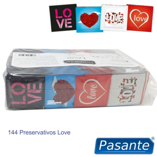 PASANTE – PRESERVATIVO LOVE BOLSA 144 UNIDADES - intimamenities.com