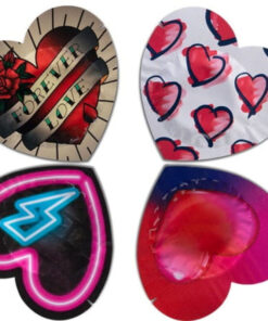 PASANTE – PRESERVATIVO ROJO FORMA CORAZON BOLSA 144 UNIDADES - intimamenities.com