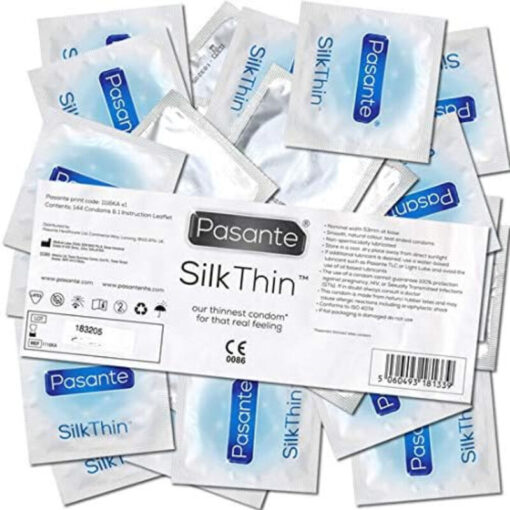 PASANTE – PRESERVATIVO SILK THIN MS FINO 144 UNIDADES - intimamenities.com