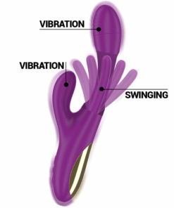 INTENSE – APOLO VIBRADOR MULTIFUNCIÓN RECARGABLE 7 VIBRACIONES CON LENGUA OSCILANTE MORADO - intimamenities.com