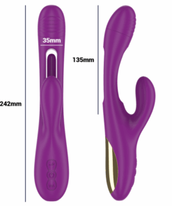 INTENSE – APOLO VIBRADOR MULTIFUNCIÓN RECARGABLE 7 VIBRACIONES CON LENGUA OSCILANTE MORADO - intimamenities.com