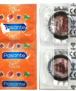 PASANTE – PRESERVATIVO SABOR CHOCOLATE BOLSA 144 UNIDADES - intimamenities.com