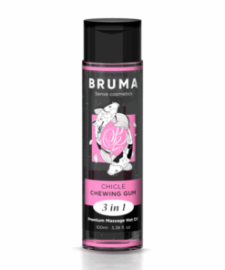 BRUMA – ACEITE DE MASAJE PREMIUM EFECTO CALOR SABOR CHICLE 3 EN 1 – 100 ML - intimamenities.com