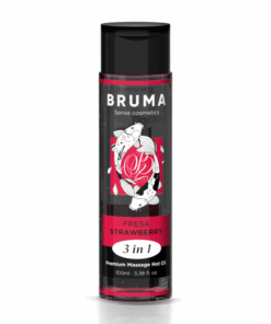 BRUMA – ACEITE DE MASAJE PREMIUM EFECTO CALOR SABOR FRESA 3 EN 1 – 100 ML - intimamenities.com
