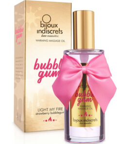 BIJOUX – INDISCRETS LIGHT MY FIRE ACEITE MASAJE EFECTO CALOR SABOR CHICLE - intimamenities.com