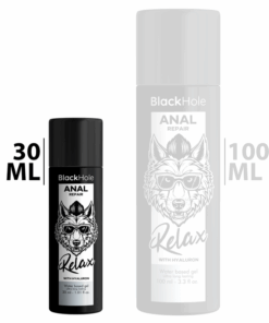 BLACK HOLE – ANAL REPAIR BASE AGUA RELAX CON HYALURON 30 ML - intimamenities.com