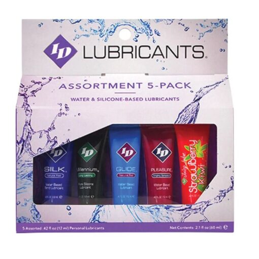 ID JUICY LUBE – SURTIDO 5X LUBRICANTE TUBE PACK 12 ML - intimamenities.com