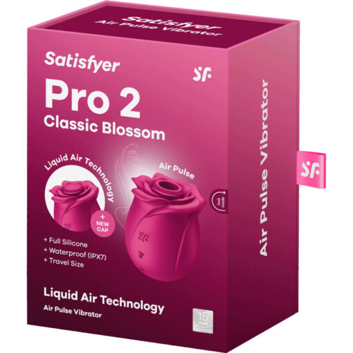 SATISFYER – AIR PULSE PRO 2 CLASSIC BLOSSOM VIBRADOR - intimamenities.com