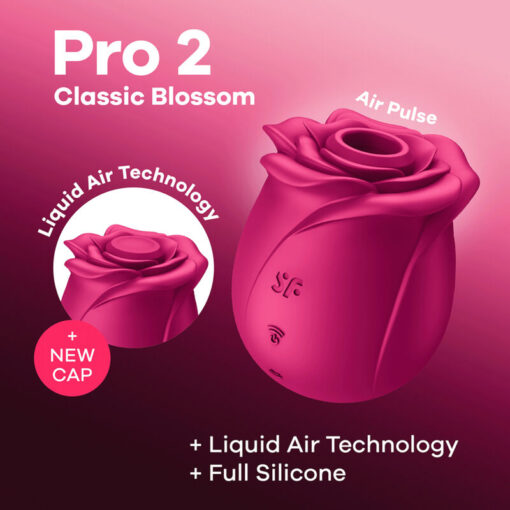 SATISFYER – AIR PULSE PRO 2 CLASSIC BLOSSOM VIBRADOR - intimamenities.com