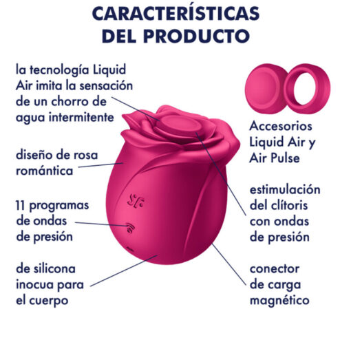 SATISFYER – AIR PULSE PRO 2 CLASSIC BLOSSOM VIBRADOR - intimamenities.com