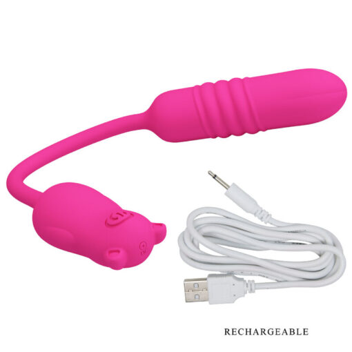 PRETTY LOVE – NOBIKUMA BALA VIBRADORA DE SILICONA ROSA - intimamenities.com