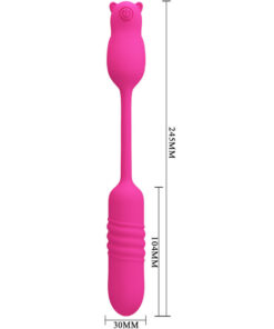 PRETTY LOVE – NOBIKUMA BALA VIBRADORA DE SILICONA ROSA - intimamenities.com