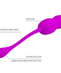 PRETTY LOVE – CALLIE HUEVO VIBRADOR RECARGABLE MORADO - intimamenities.com