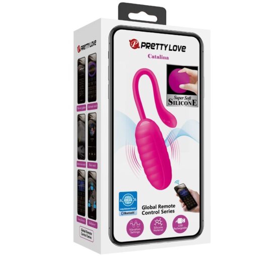 PRETTY LOVE – CATALINA HUEVO VIBRADOR RECARGABLE ROSA - intimamenities.com