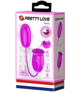 PRETTY LOVE – DAISY HUEVO DUAL VIBRADOR RECARGABLE MORADO - intimamenities.com