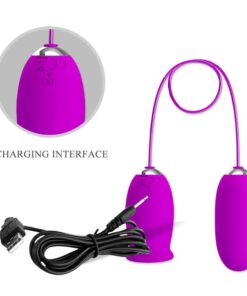 PRETTY LOVE – DAISY HUEVO DUAL VIBRADOR RECARGABLE MORADO - intimamenities.com