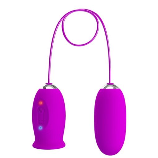 PRETTY LOVE – DAISY HUEVO DUAL VIBRADOR RECARGABLE MORADO - intimamenities.com