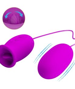 PRETTY LOVE – DAISY HUEVO DUAL VIBRADOR RECARGABLE MORADO - intimamenities.com