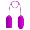 PRETTY LOVE – DAISY HUEVO DUAL VIBRADOR RECARGABLE MORADO - intimamenities.com