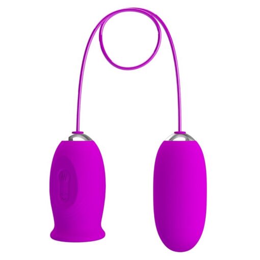 PRETTY LOVE – DAISY HUEVO DUAL VIBRADOR RECARGABLE MORADO - intimamenities.com